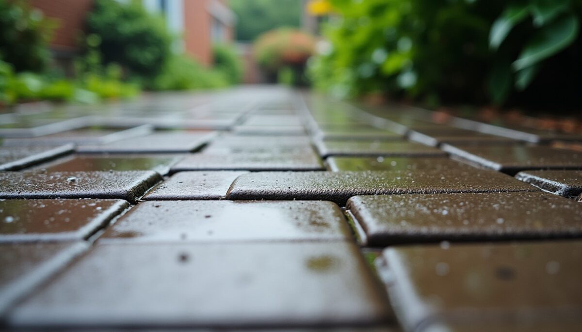 Combien de temps met un joint de carrelage extérieur à sécher sous la pluie ?