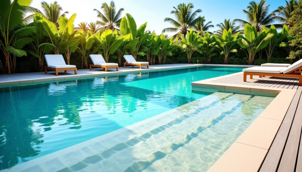 Piscine avec plage immergée : atouts et limites à connaître